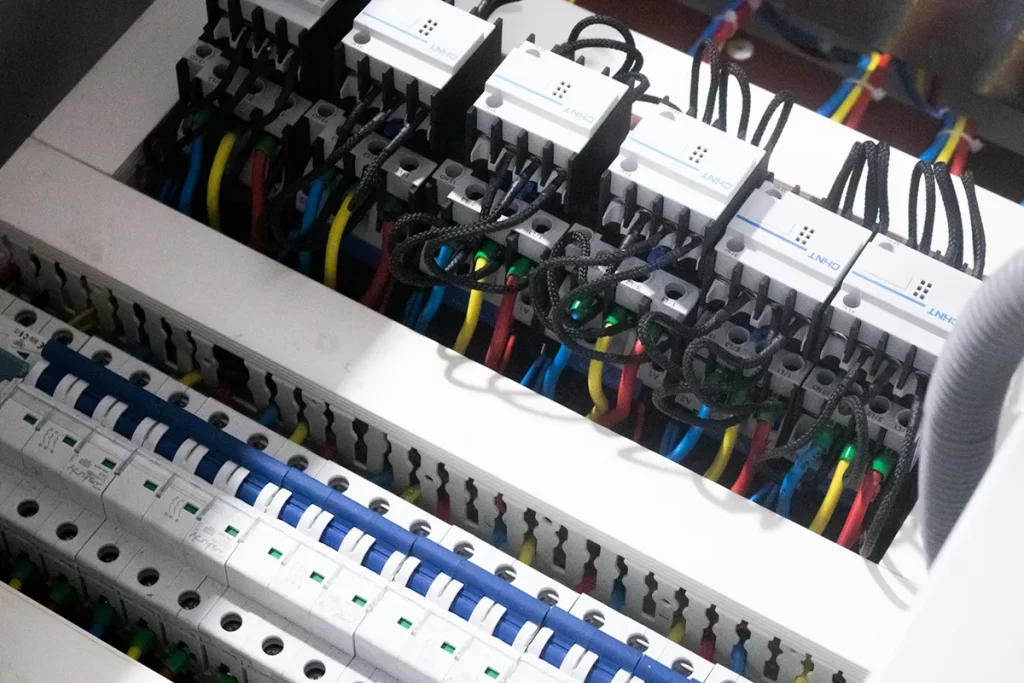 Detailed view of a circuit board, reflecting the technical skills required for electrician jobs in Glasgow.